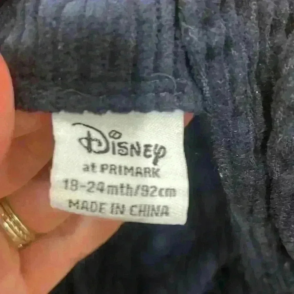 Disney at Primark navy corduroy Minnie Mouse dress size 12 to 18 months - Picture 2 of 3